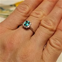 Ringe Mirco Visconti Dame in Weißgold Smeraldo 0.41 Ct Z681/SE-15 - Z681/SE-15